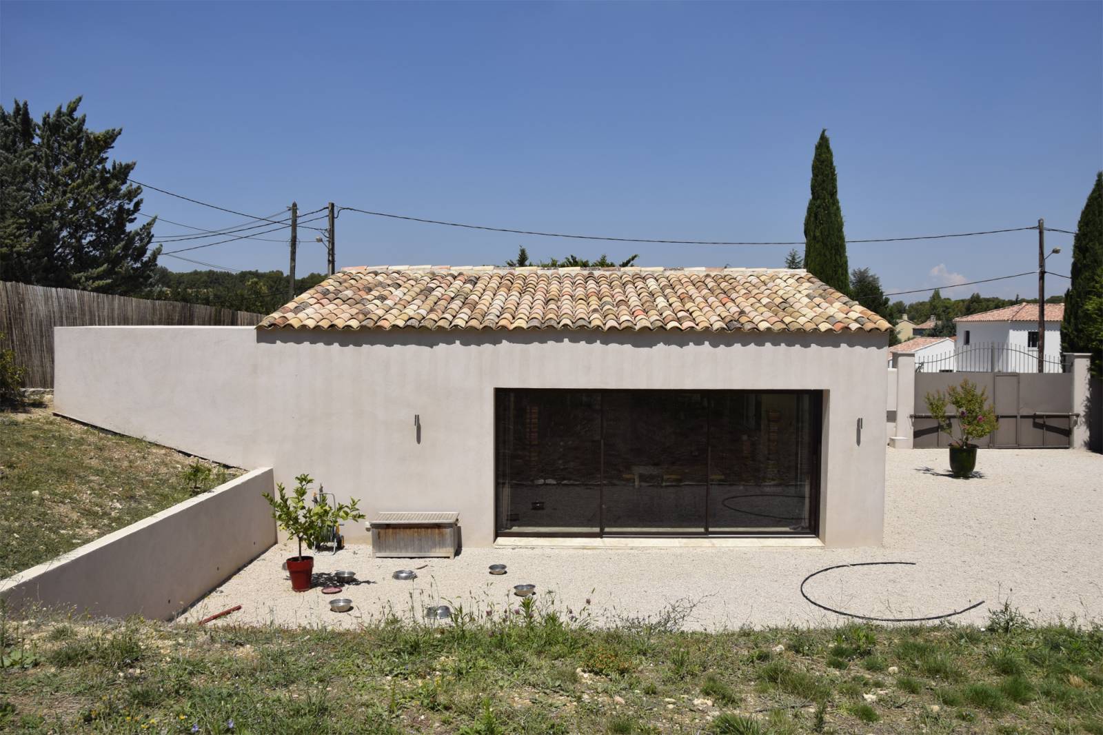 Rénovation d'une maison ancienne avec patio