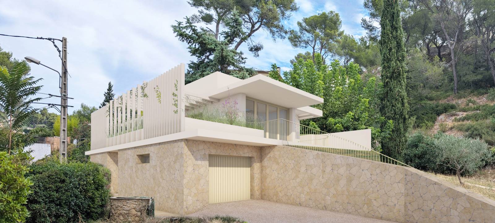 RÉNOVATION ET EXTENSION D'UNE MAISON INDIVIDUELLE À MARSEILLE