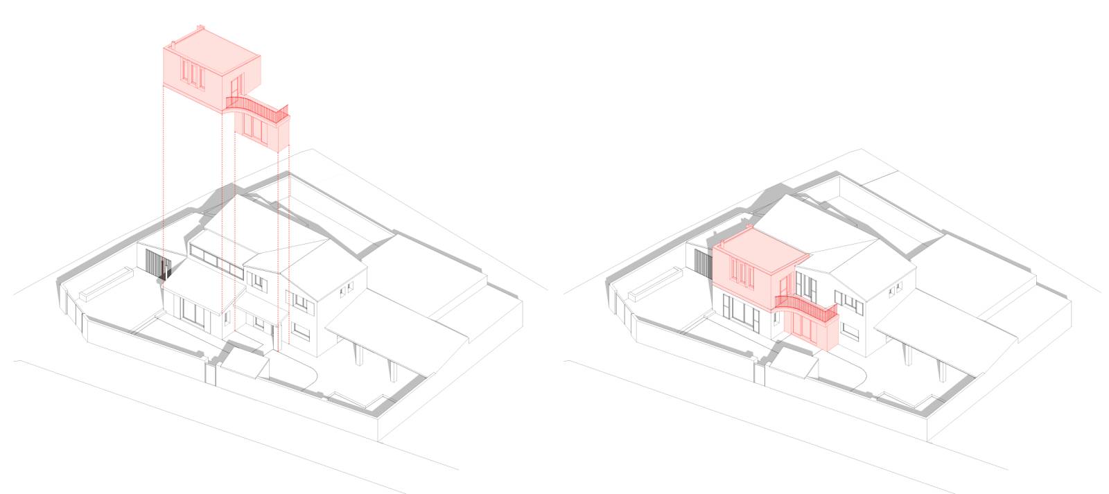 SURÉLÉVATION D'UNE MAISON À MARSEILLE