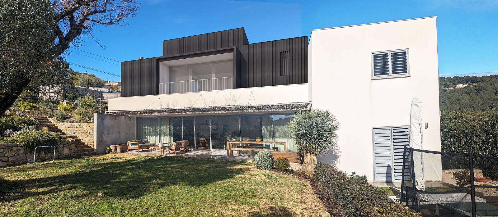 Surélévation en bois d'une maison à Bandol