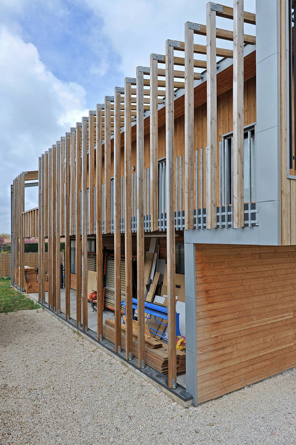 construction de maison individuelle contemporaine en bois