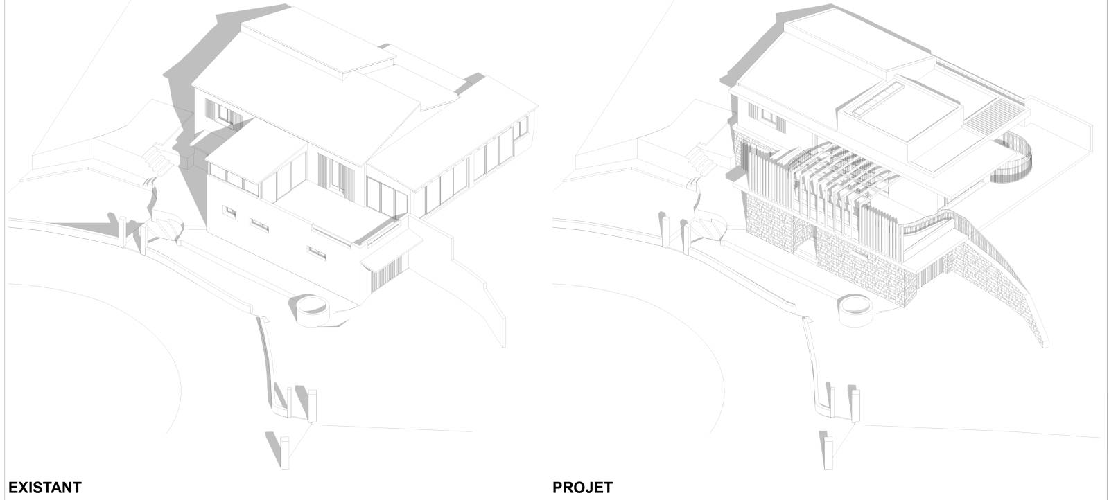 RÉNOVATION ET EXTENSION D'UNE MAISON INDIVIDUELLE À MARSEILLE