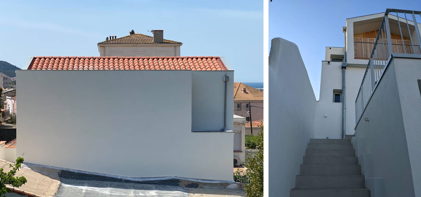 Surélévation extension rénovation d'une maison individuelle à Marseille