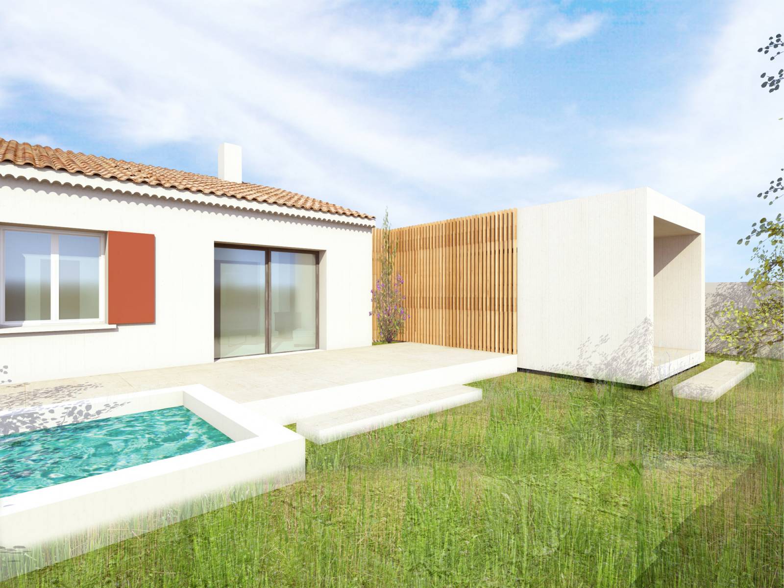 Agrandissement d'une maison moderne à Aix-en-Provence