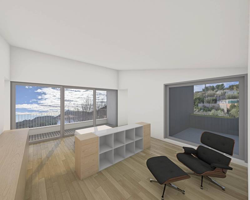 Surélévation d'une maison contemporaine à Bandol