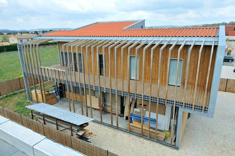construction de maison individuelle contemporaine en bois
