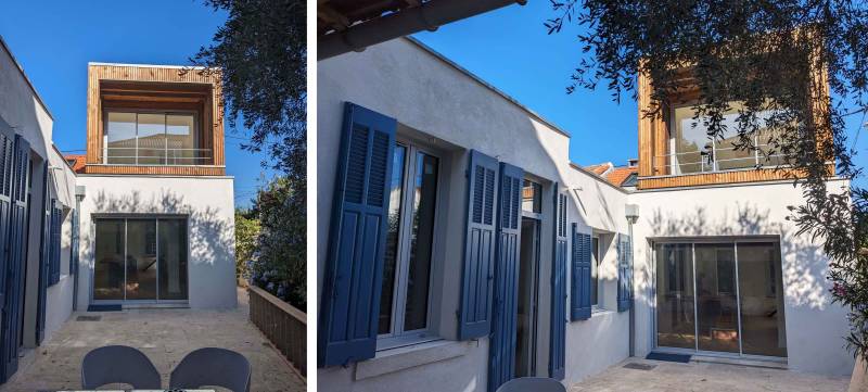 SURÉLÉVATION ET RÉNOVATION D'UNE MAISON INDIVIDUELLE A MARSEILLE