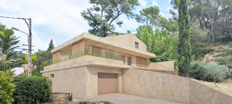 RÉNOVATION ET EXTENSION D'UNE MAISON INDIVIDUELLE CONTEMPORAINE À MARSEILLE