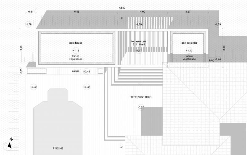 plan architecte pour pool house moderne