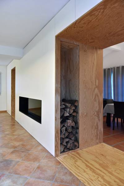 Création d'une cheminée double foyer et aménagement intérieur à Marseille