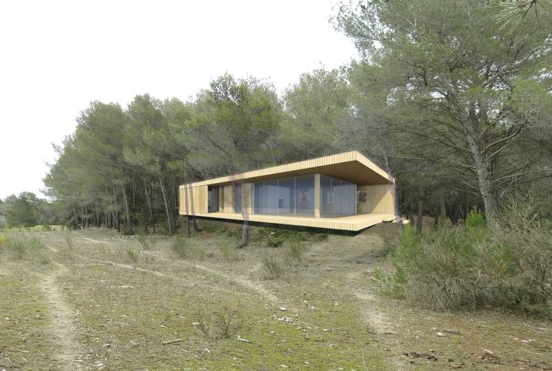 architecte maison bois contemporaine aix en provence