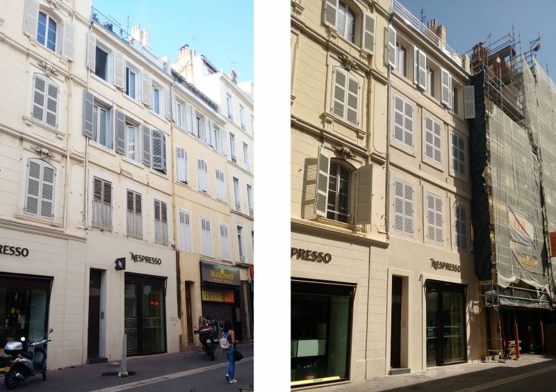 Architecte pour ravalement de façade sur immeubles et bâtiments à Marseille
