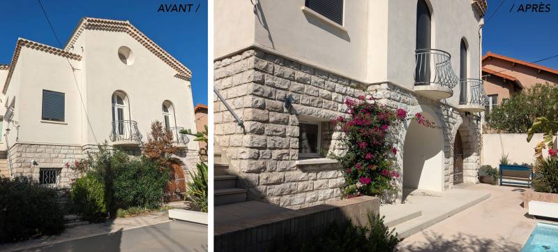 AMÉNAGEMENT ET RÉNOVATION D'UNE MAISON ET DE SES EXTERIEURS À MARSEILLE