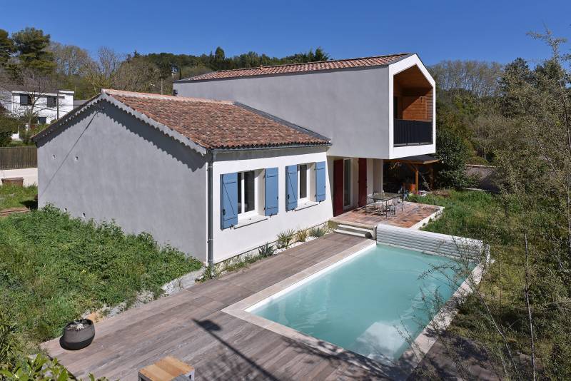 Surélévation et rénovation d'une maison individuelle à Aix-en-Provence